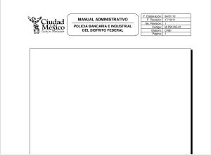 MANUAL ADMINISTRATIVO  POLICIA BANCARIA E INDUSTRIAL  DEL DISTRITO FEDERAL